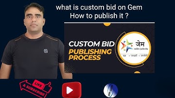 Publish Custom Bid and Custom Catalogue | How to Publish Custom BID | Creat Custom Catalog