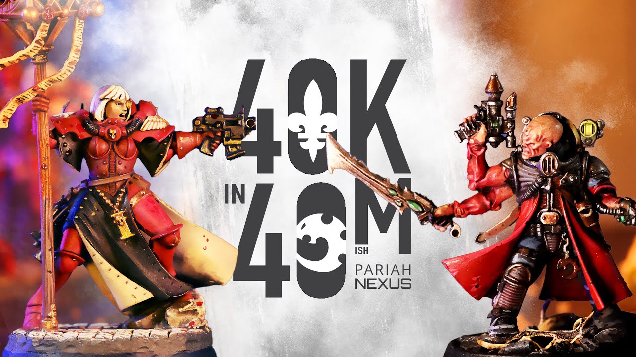 NEW Adepta Sororitas vs Genestealer Cult Pariah Nexus battle. #new40k in 40m.