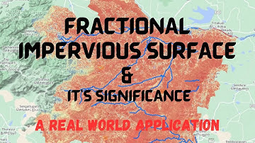 Estimation of Fractional Impervious Surface (FIS) from NDVI using ArcGIS Software