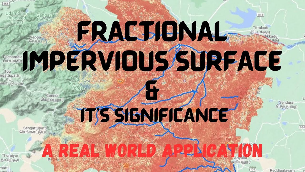 Estimation of Fractional Impervious Surface (FIS) from NDVI using ArcGIS Software