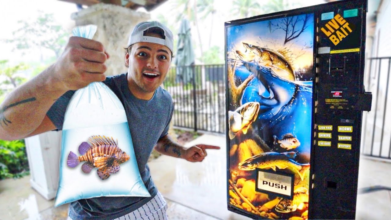 BUYING LIVE FISH out of VENDING MACHINE!! 