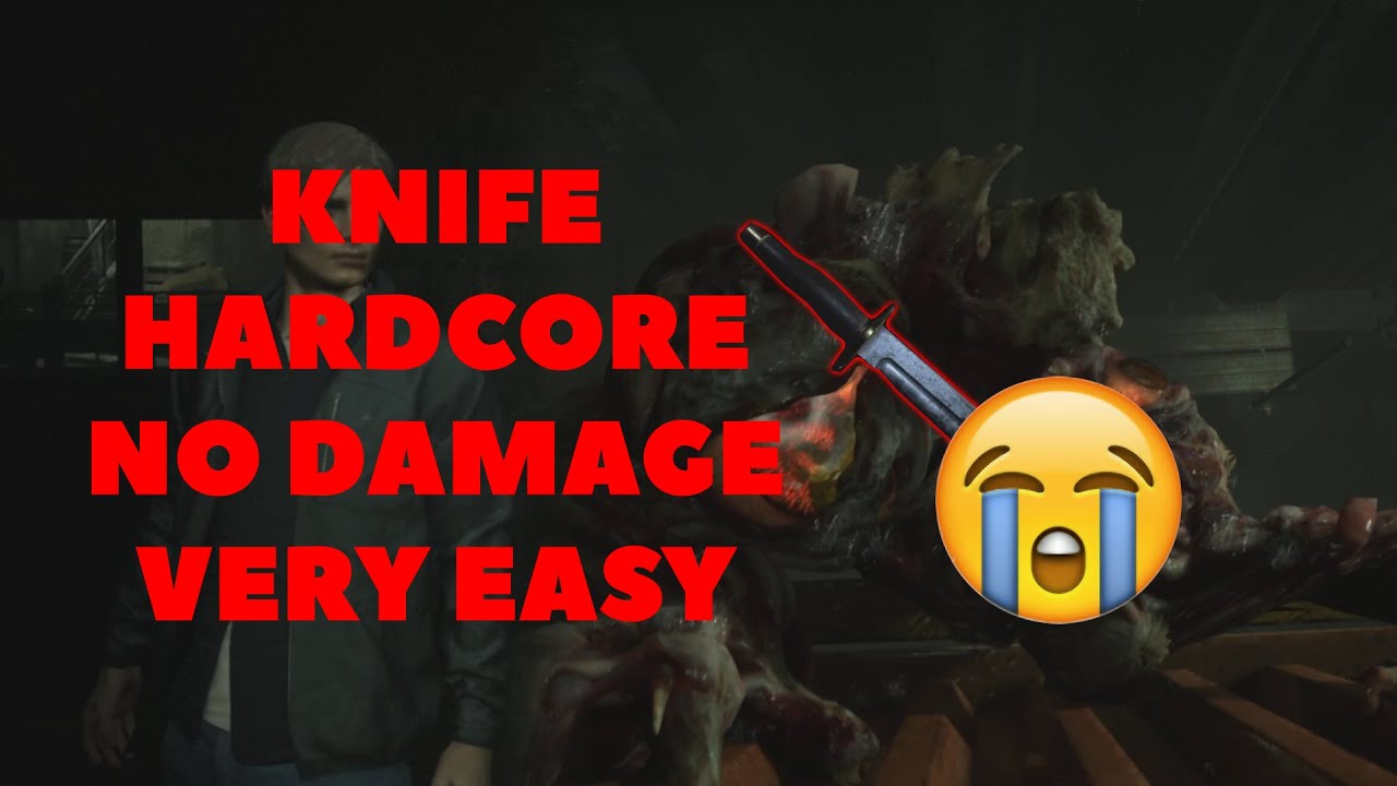 Resident Evil 2 Remake | Easiest way to defeat G Stage 2 with knife only (hardcore, no damage)