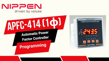 Nippen APFC -1ɸ | Automatic Power Factor Controller | Programming |