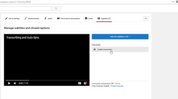 Editing the auto-generated captions in YouTube