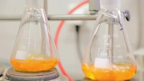 Laboratory Flasks With Boiling Liquid Stock Video