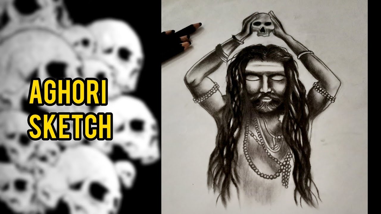 Pride of Varanasi| Aghori | Pencil Sketch | Artist Yash Singh - YouTube