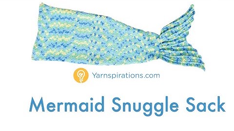 Easy Crochet Mermaid Tail Snuggle Sack Preview