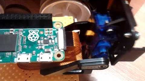 caterpillar robot platform 1DOF servo test for Raspberry Pi Zero camera