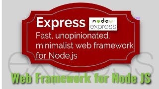 node js tutorial in English 2018: express generator tool to generate node js skeleton application