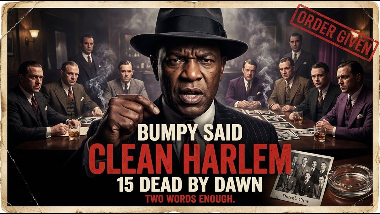 1936 Bumpy Said 'Clean Harlem' — That Night 15 Dutch Schultz Men Were FOUND DEAD Across the City
