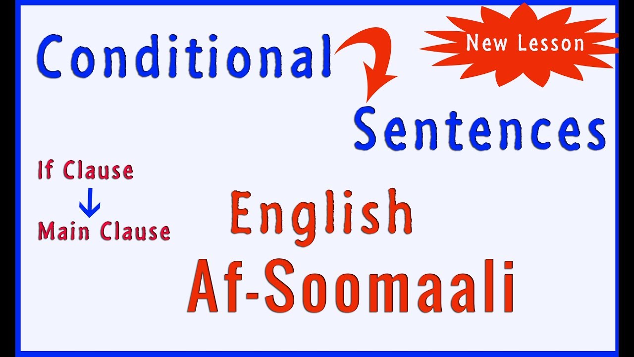 Conditional Sentences English-Afsoomaali