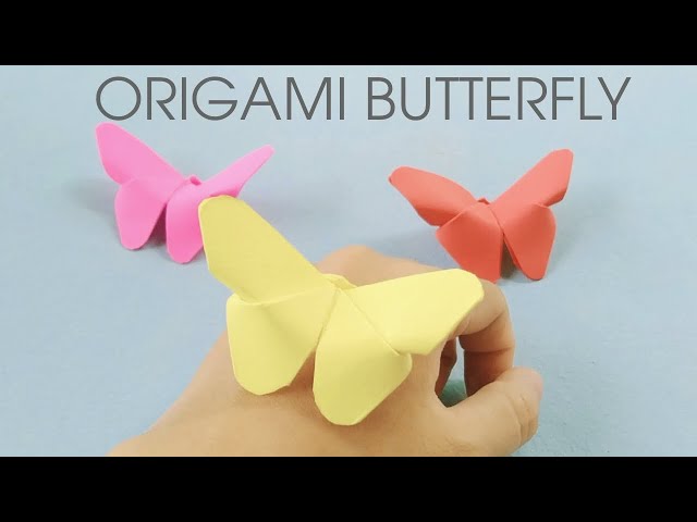 DIY IDEAS | Origami Butterfly | Paper Butterfly | Gấp Con Bướm Bằng Giấy Siêu Đơn Giản | Origami class=