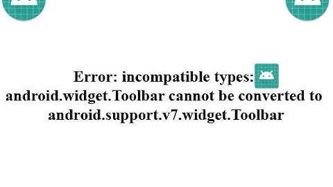 Fix Widget Toolbar Error in Android Studio