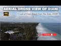 A look at diani beach from above amazing drone footage in 4k 2023 diani  kenya