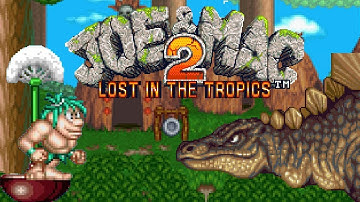 Joe & Mac 2: Lost in the Tropics (SNES) Playthrough Longplay Retro game