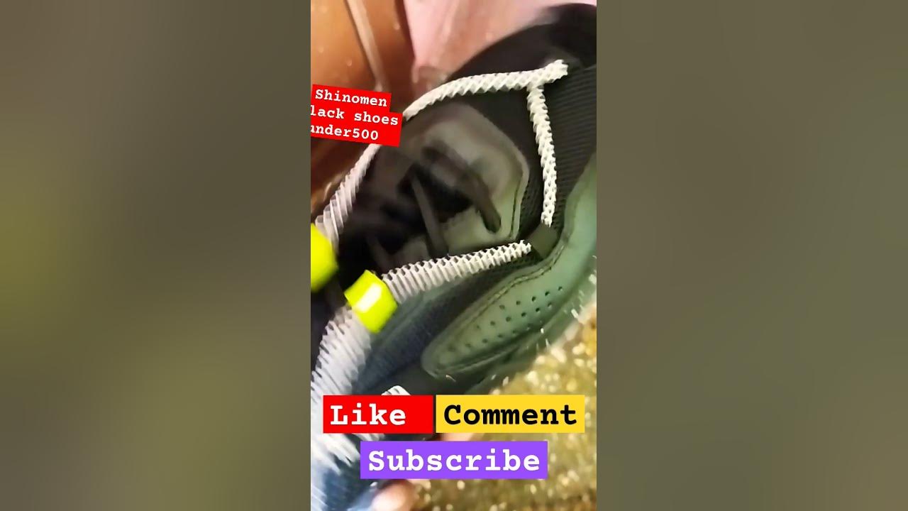 shinomen black shoes under 500 for men YouTube