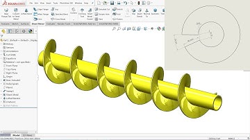 Calculate Helical Screw Conveyor in flat form using Solidworks Sheet metal