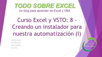 Curso Excel y VSTO: 8 - Creando un instalador para nuestra automatización (I)