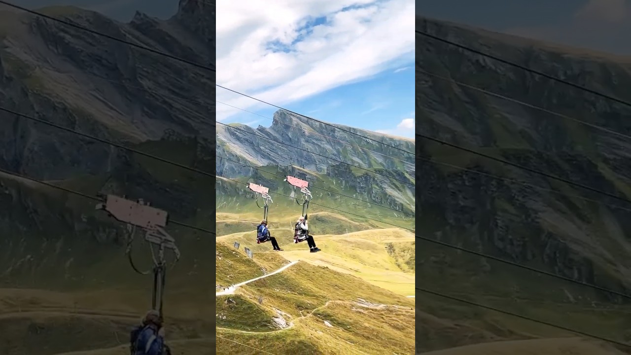 Watching the First Flyer in Action – Grindelwald Adventures! 🇨🇭😁 