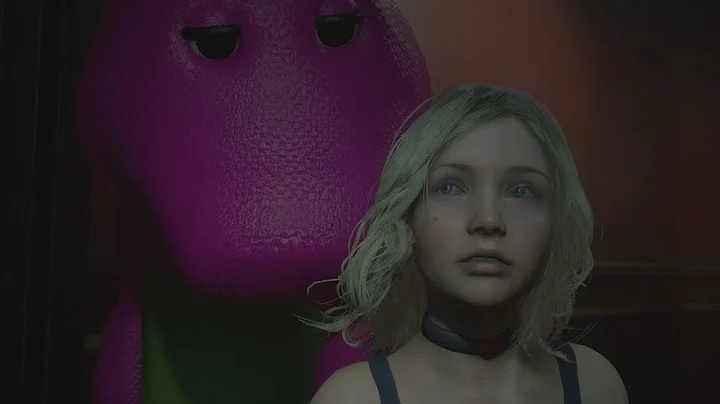Sherry vs Barney the Dinosaur Resident Evil 2 Rema...