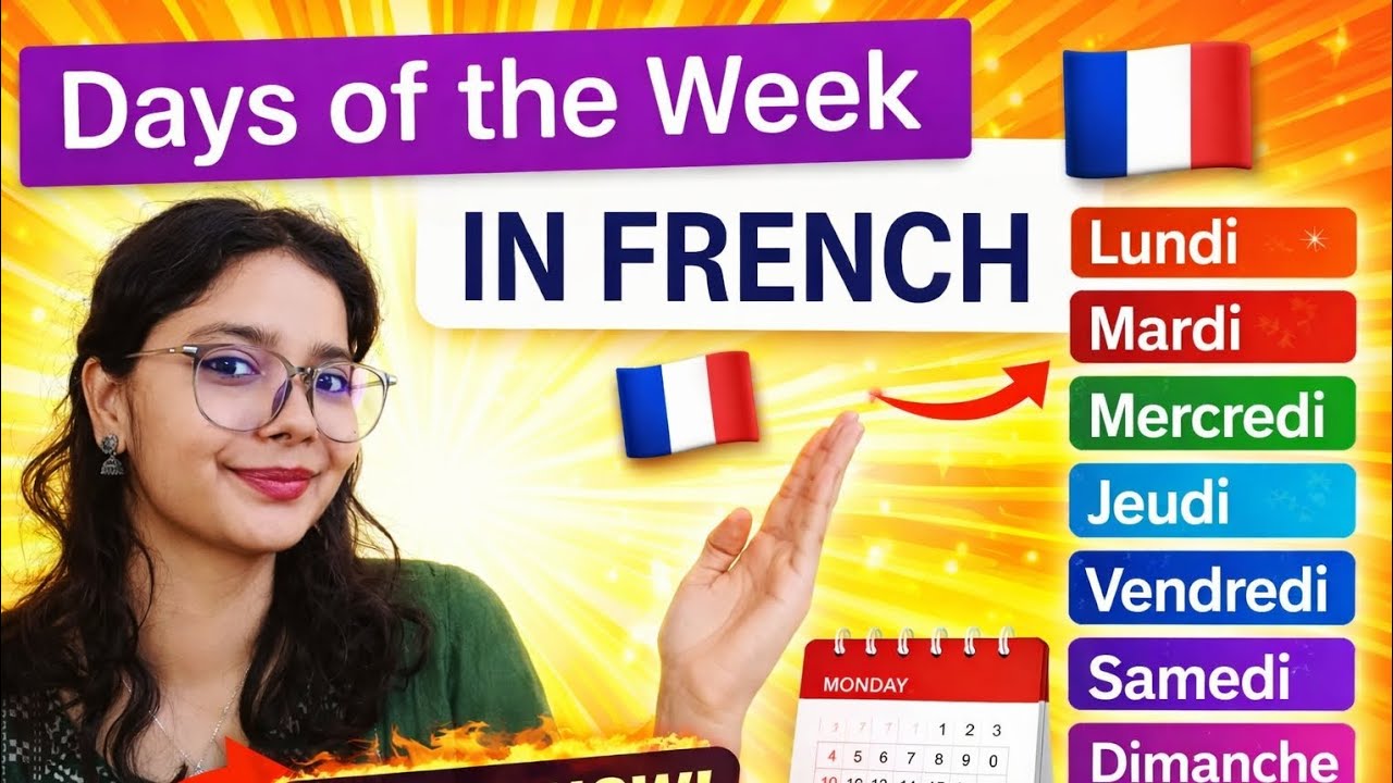 Saturday, Sunday....in FRENCH 🇫🇷 (Basic French)