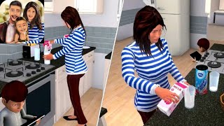 Family Simulator - Virtual Mom Chapter MORNING ROUTINE all Level (1-27) Gameplay Walkthrough Part 1 screenshot 4