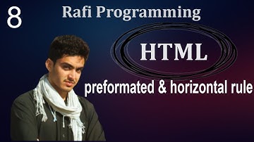 Pre formatted and horizontal rule | use of pre formatted and horizontal rule in web page