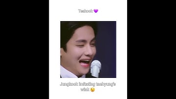 Jungkook imitating taehyung
