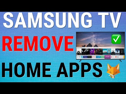 How To Remove Apps From The Home Screen On Samsung Smart TVs