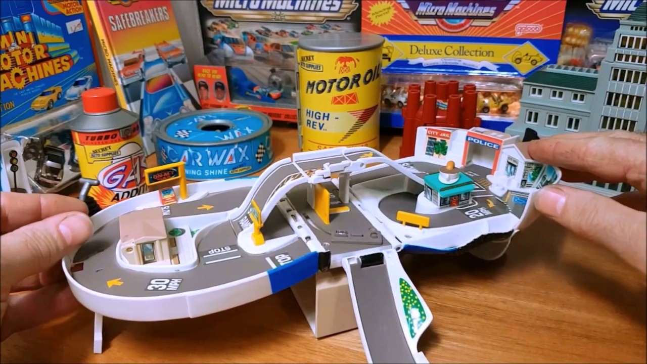 vintage Micro machines police bike playset by Galoob. - YouTube