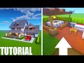 Minecraft Tutorial: How To Make A Modern Suburban House 1 Part 2 "2020 Tutorial"