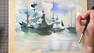 Studio Art Tutorials at Home: Painting Seascapes