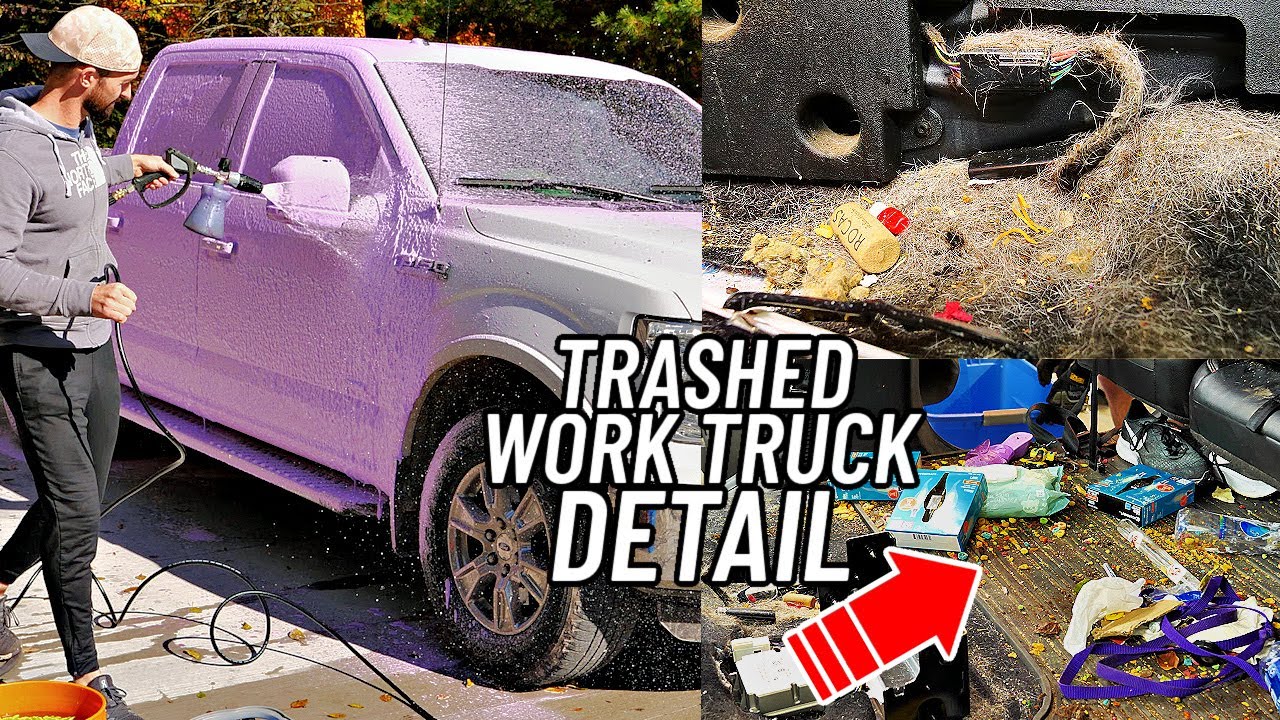 Cleaning a TRASHED Work Truck