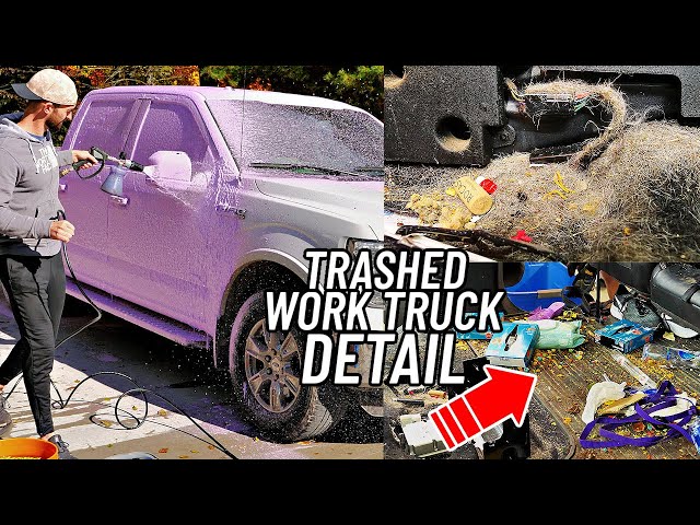 Cleaning a TRASHED Work Truck