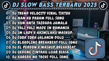DJ SLOWBASS TERBARU 2025 || DJ TREND VELOCITY VIRAL TIKTOK || DJ NAN KO PAHAM FULL SONG VIRAL TIKTOK