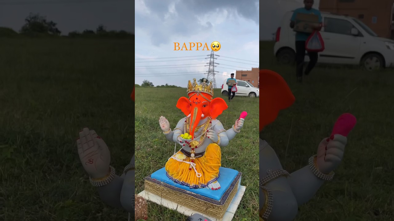 Baapa Jaale 🥺 #ganeshvisarjan #ganpatibappamorya #ganesh #viral #shortsvideo #shorts #trending