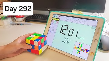 1 Year Cubing Challenge: Day 292/365 (ao5 12.98) | Noob Cuber