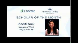 Wausau West High School Scholar of the Month — Aaditi Naik