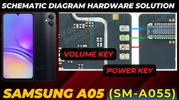 samsung a05 (sm-a055) Power key On Off and Volume key not working solution | Schematic Diagram | DMR