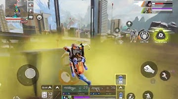 Apex Legends mobile Caustic gameplay top 1