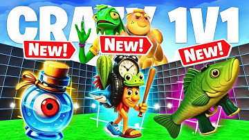 NEW WEAPONS CRAZY 1V1 FFA ALL GUNS & RIDES FORTNITE - ALL SECRETS LOCATIONS PART 37