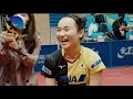 funny conversation between Mima Ito and coach Ma Lin