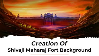 Creation of Shivaji Maharaj Fort Background | Background Creation in Photoshop| Time-lapse screenshot 4