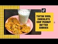Tiktok viral Chocolatechip peanut butter cookies|ചോക്ലേറ്റ് ചിപ്പ് പീനട്ട്ബട്ടർ കുക്കീസ്!