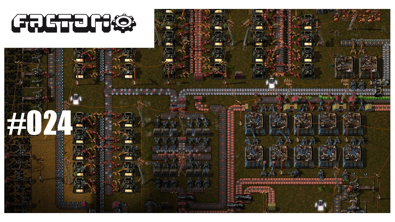 Factorio Gameplay 024 Transport belt Madness LvL 3 YouTube