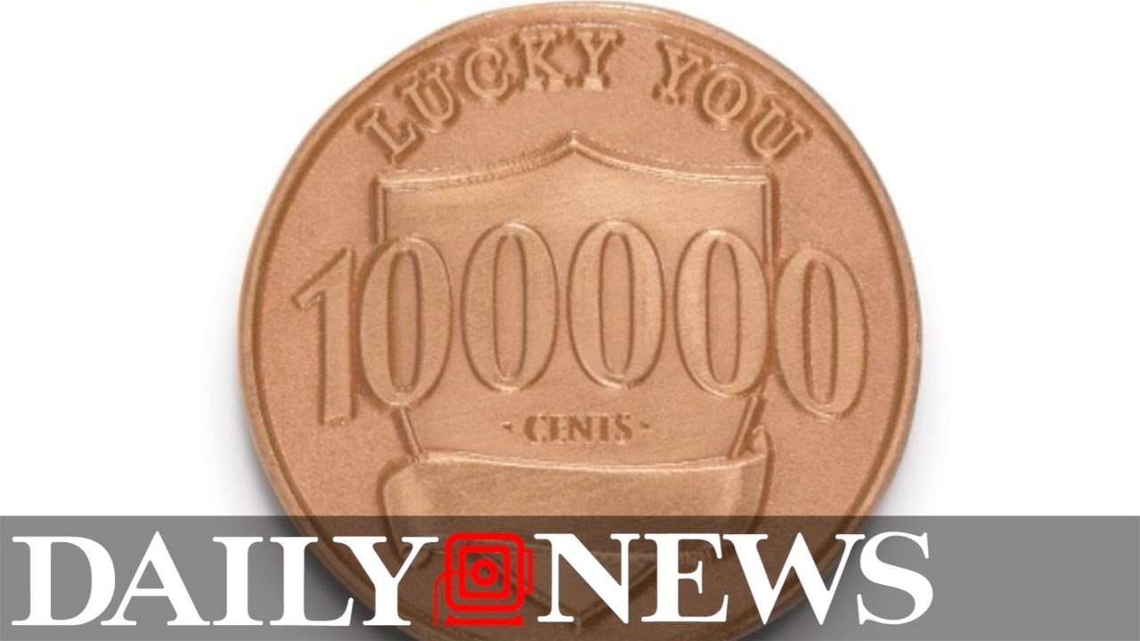 newspaper mockup Bank places 100 'lucky pennies' across US worth $1,000 each