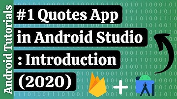 How to create Quotes App in Android Studio: Introduction |  Android Tutorials |  2020