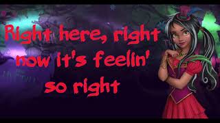 Video thumbnail of "Night is Young ~ Descendants Wicked World ~ China Anne McClaine ~ Lyrics"