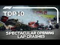 Top 10 Spectacular Opening Lap Crashes in F1