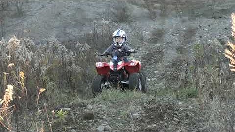 Polaris Predator 50 climbing a big steep hill